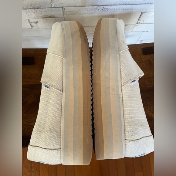 TOMS ALPARGATA PLATFORM WOMENS SIZE 10 W - Picture 5 of 9